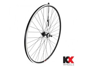 KX Road 700C Rear Doublewall Quick Release Screw On Freewheel Rim Brake Wheel Black